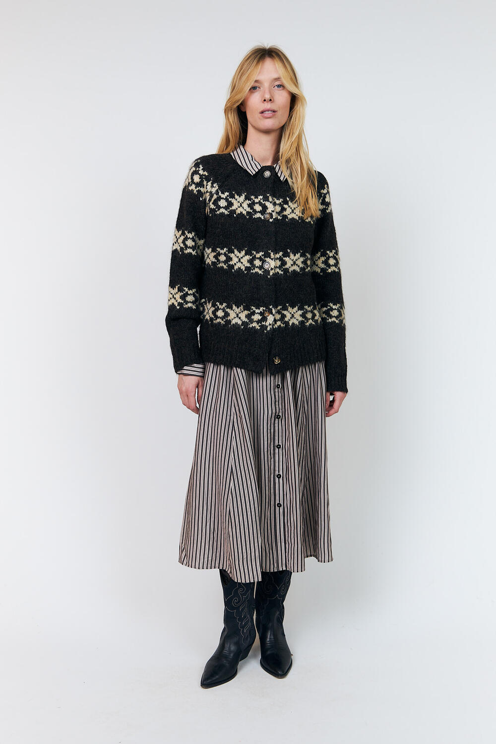 PadovaLL cardigan - 87 Dark Mokka
